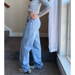 Vintage y2k Lee baggy straight crossover jeans, size 28